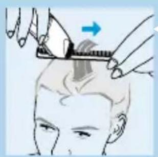 PHILIPS HQC482 - Aparar com um pente ou com os dedos - 1