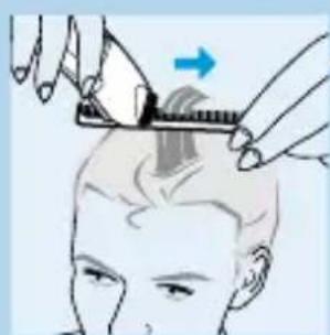 PHILIPS HQC482 - Haare über einen Frisierkamm oder die Finger schneiden - 1