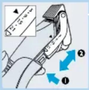 PHILIPS HQC482 - Haare mit dem Kamm-Aufsatz schneiden - 1