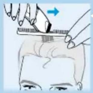 PHILIPS HQC482 - Aparar com um pente ou com os dedos - 2