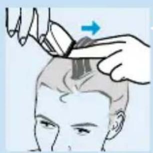 PHILIPS HQC241 - Haare über einen Frisierkamm oder die Finger schneiden - 1