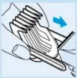 PHILIPS HQC241 - Clipping with comb attachment: - 1