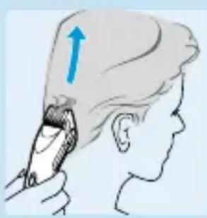 PHILIPS HQC241 - Come tagliare i capelli con il pettine distanziatore - 1