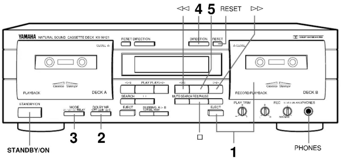 YAMAHA KXW421 - Förberedelser - 1