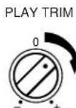 YAMAHA KXW421 - COMMANDE PLAY TRIM ( KX-W421 seulement) - 2
