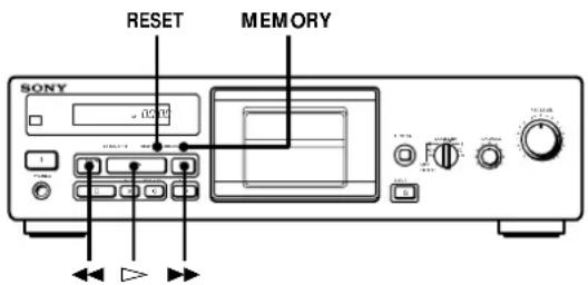 SONY TCKB820S - Localização de uma faixa (Multi-AMS/Leitura automática/Leitura memorizada) - 1
