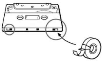 SONY TCKB820S - Para grabar un casete carente de lengüetas de protección contra el borrado - 1