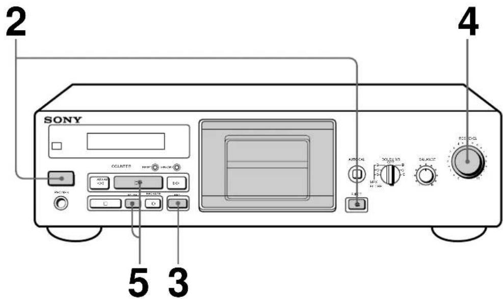 SONY TCKB820S - Gravação de cassetes - 1