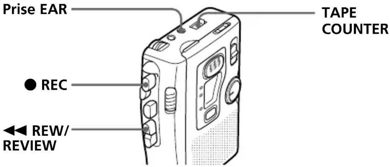 SONY TCM4TR - Enregistrement (suite) - 1