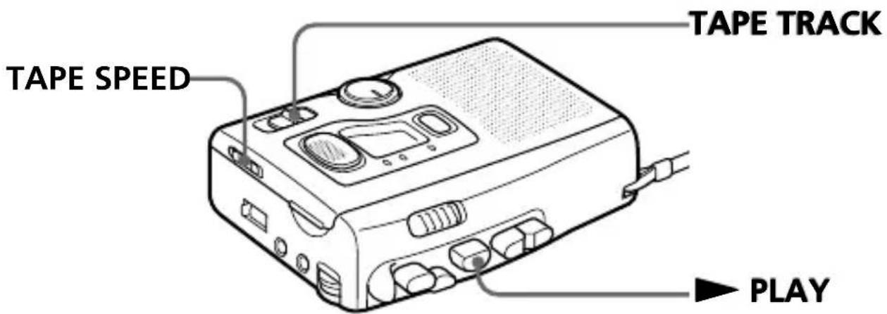 SONY TCM4TR - Lecture d'une cassette à 4 pistes - 2