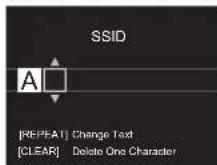 PIONEER N30AES - Eingebend der SSID des Zugangspunkts - 1