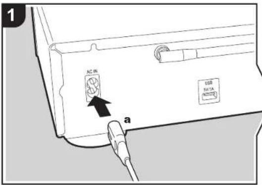 PIONEER N30AES - Connecting the power cord, etc. - 1