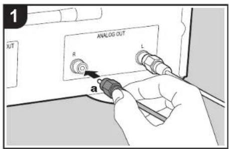 PIONEER N30AES - Connections with an amplifier - 1