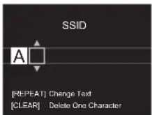 PIONEER N30AEB - ■ Eingeben der SSID des Zugangspunkts - 1