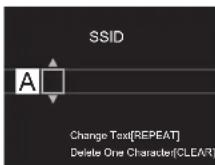 PIONEER N30AEB - ■ Saisissez le SSID du point d'accès - 1