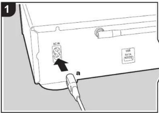 PIONEER N30AEB - Connecting the power cord, etc. - 1