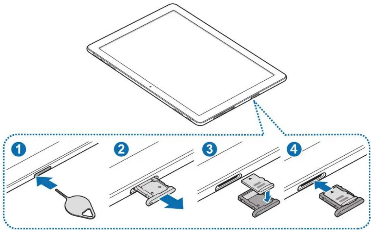 SAMSUNG Galaxy Book 12 - Installer une carte mémoire - 3