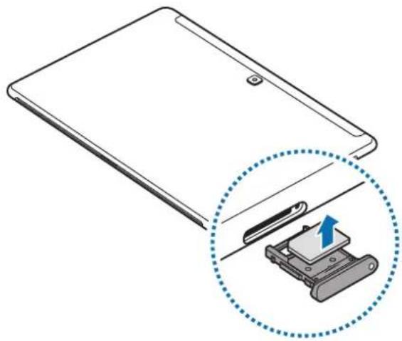 SAMSUNG Galaxy Book 12 - Retirez la carte SIM ou USIM. - 1