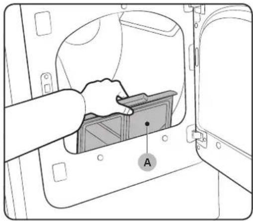 SAMSUNG DV48J7770EW - Cleaning the lint filter - 1