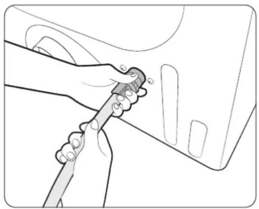 SAMSUNG DV45K6500EV - STEP 4 Connect the water hose (applicable models only) - 1