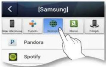 SAMSUNG Multiroom M5 - Écouter de la musique depuis des fournisseurs de contenu - 1