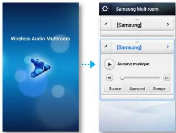 SAMSUNG Multiroom M5 - Lorsque le M5 en utilisation est connecté en utilisant la fonction WPS ou la méthode de configuration Wi-Fi - 1