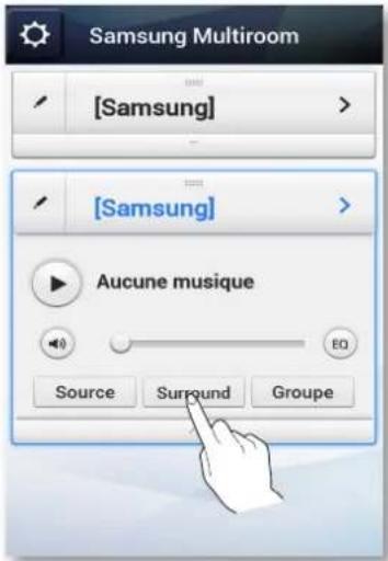 SAMSUNG Multiroom M5 - Appuyez sur le bouton Surround. - 1