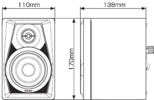 TEAC LSM100 - Dessins avec cotes - 1