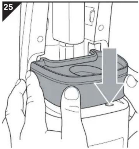 DIRT DEVIL Aquaclean M3180 - Checking/replacing the water filter cartridge - 3