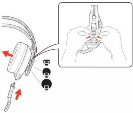 PLANTRONICS RIG 800HS - 配戴调整 - 1