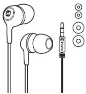 IHOME iB25 - Noise Isolation Earbuds with Interchangeable Ear Cushions - 1