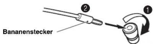 YAMAHA NSB951 - Bei Benutzung eines Bananensteckers - 1