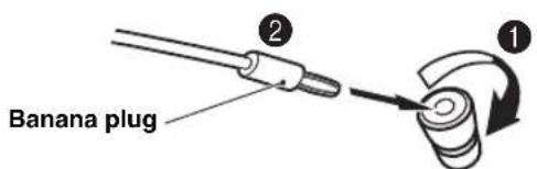 YAMAHA NSB951 - When using a banana plug - 1
