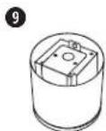 Technical diagram showing a device connected to an electrical terminal block with labeled components and wiring connections.