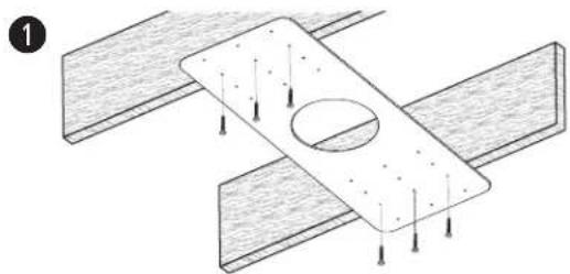 BOSE FreeSpace 3 - Preparing Hard Ceiling Using a Rough-in Pan (New Construction) - 1