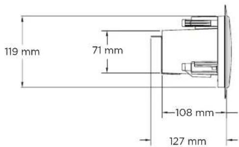 119 mm 71 mm 108 mm 127 mm
