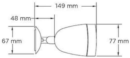 149 mm 48 mm 67 mm 77 mm