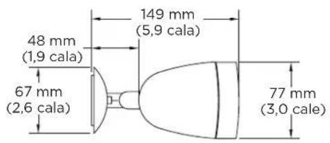 48 mm (1,9 cala) 67 mm (2,6 cala) 149 mm (5,9 cala) 77 mm (3,0 cala)