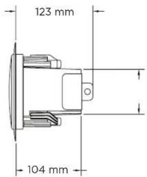123 mm 104 mm