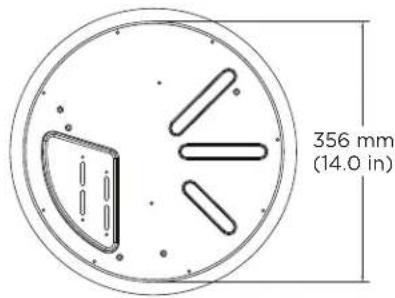 356 mm (14.0 in)