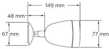 149 mm 48 mm 67 mm 77 mm