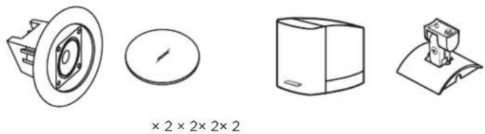 BOSE FreeSpace 3 - Montaje del altavoz - 16
