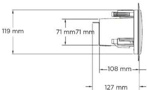 119 mm 71 mm71 mm 108 mm 127 mm