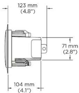 123 mm (4.8") 71 mm (2.8") 104 mm (4.1")