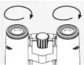 SWAROVSKI OPTIK CL Pocket Mountain 8x25 B - REGOLAIZIONE DELLE CONCHIGLIE OCULARI GIREVOLI - 2