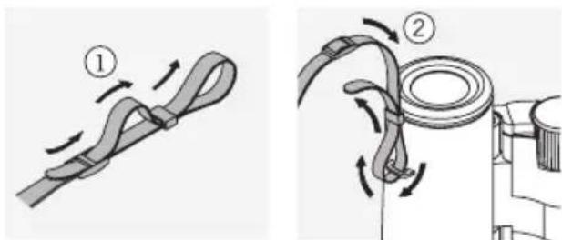 SWAROVSKI OPTIK CL Pocket Mountain 8x25 B - MONTAGE DES RIEMENS - 1