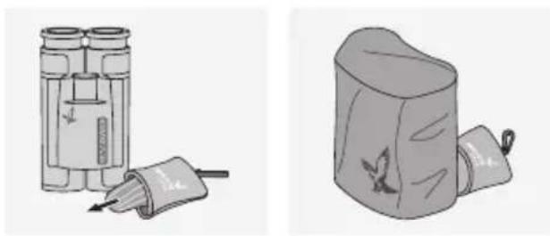 SWAROVSKI OPTIK CL Pocket Mountain 8x25 B - ATTACHING THE RAINCOVER - 1