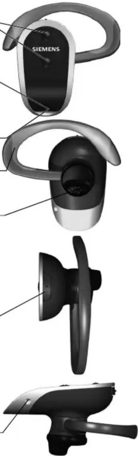 SIEMENS HHB700 - Tasto ON/OFF Tasto ptt - 1