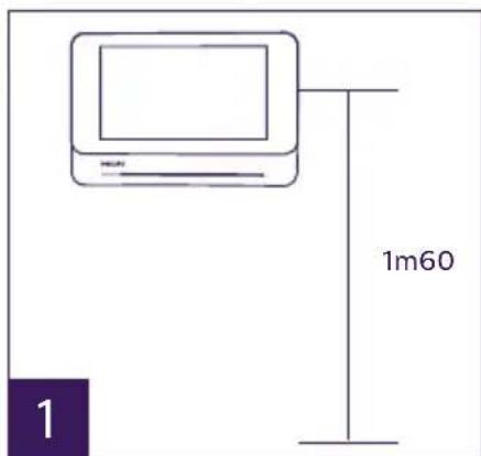 PHILIPS Welcomeeye Connect DES9900VDP - Installation du moniteur principal ou supplémentaire - 1