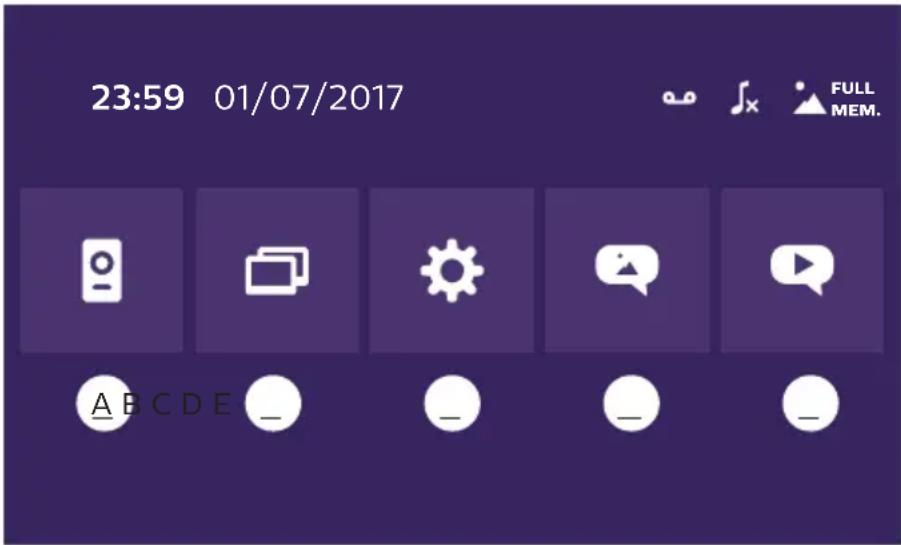 PHILIPS Welcomeeye Connect DES9900VDP - Menu principale - 1